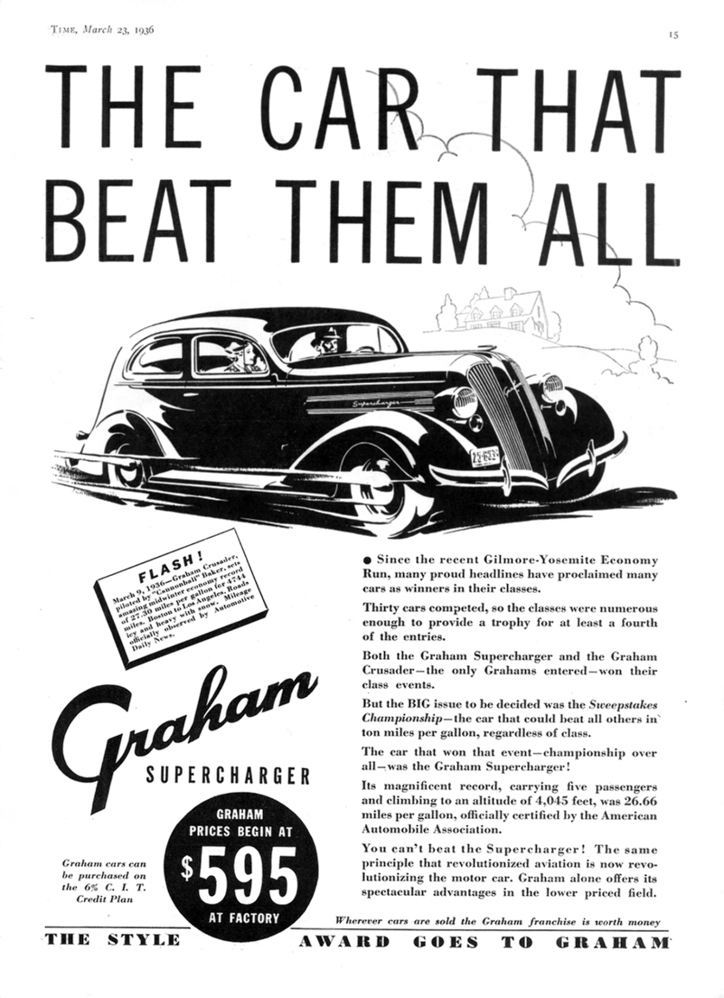 1936 Graham-Paige Auto Advertising